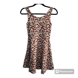 H&M Divided Red Floral Summer Dress